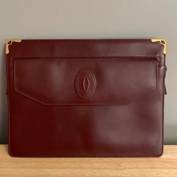 ♦️AUTHENTIC CARTIER LEATHER CLUTCH - Picture 2 of 2